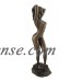 Skinny Dipper Bronze Finished  Female  Art Statue   